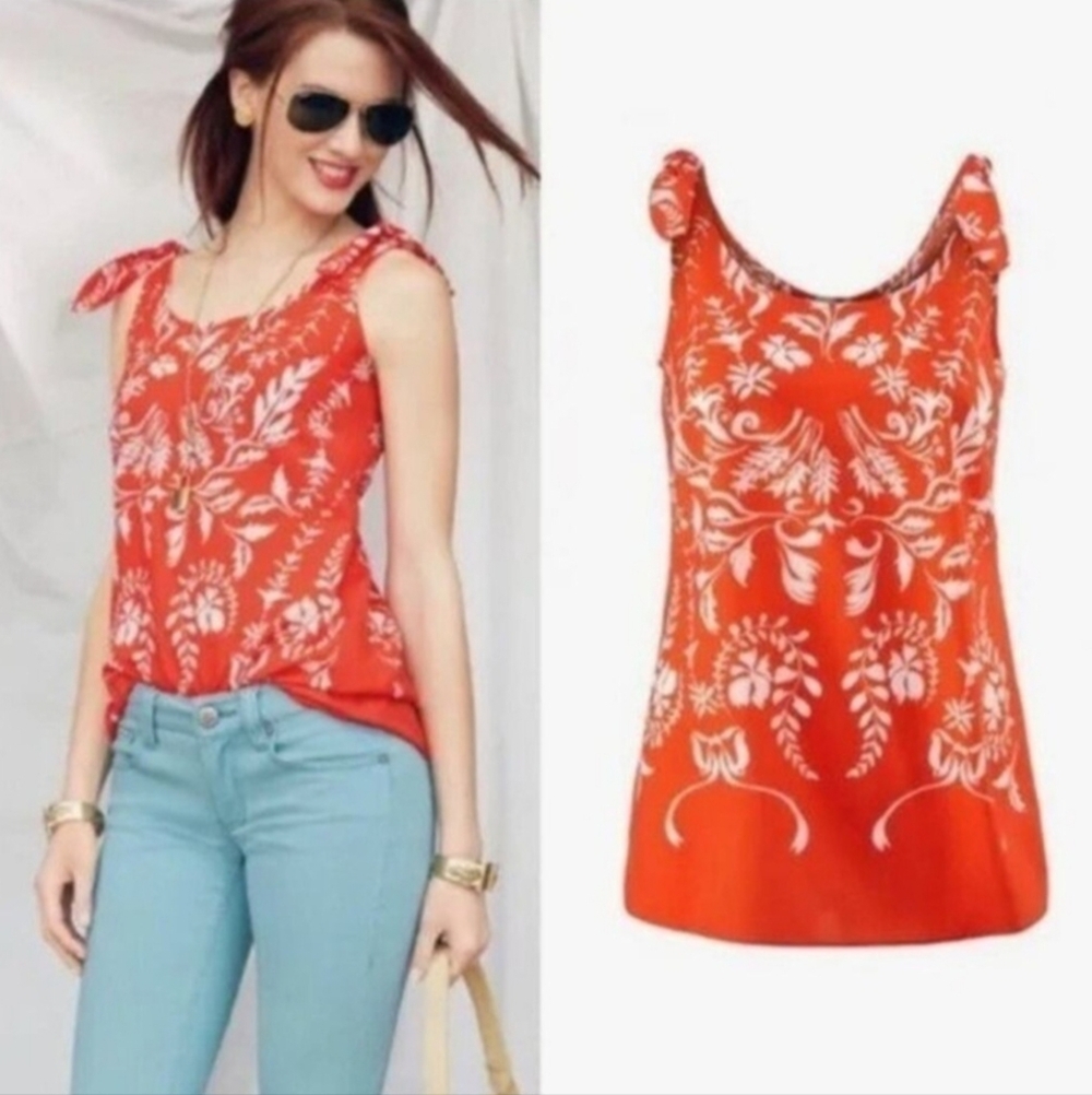 Cabi 5255 Mosaic Print Floral Tank